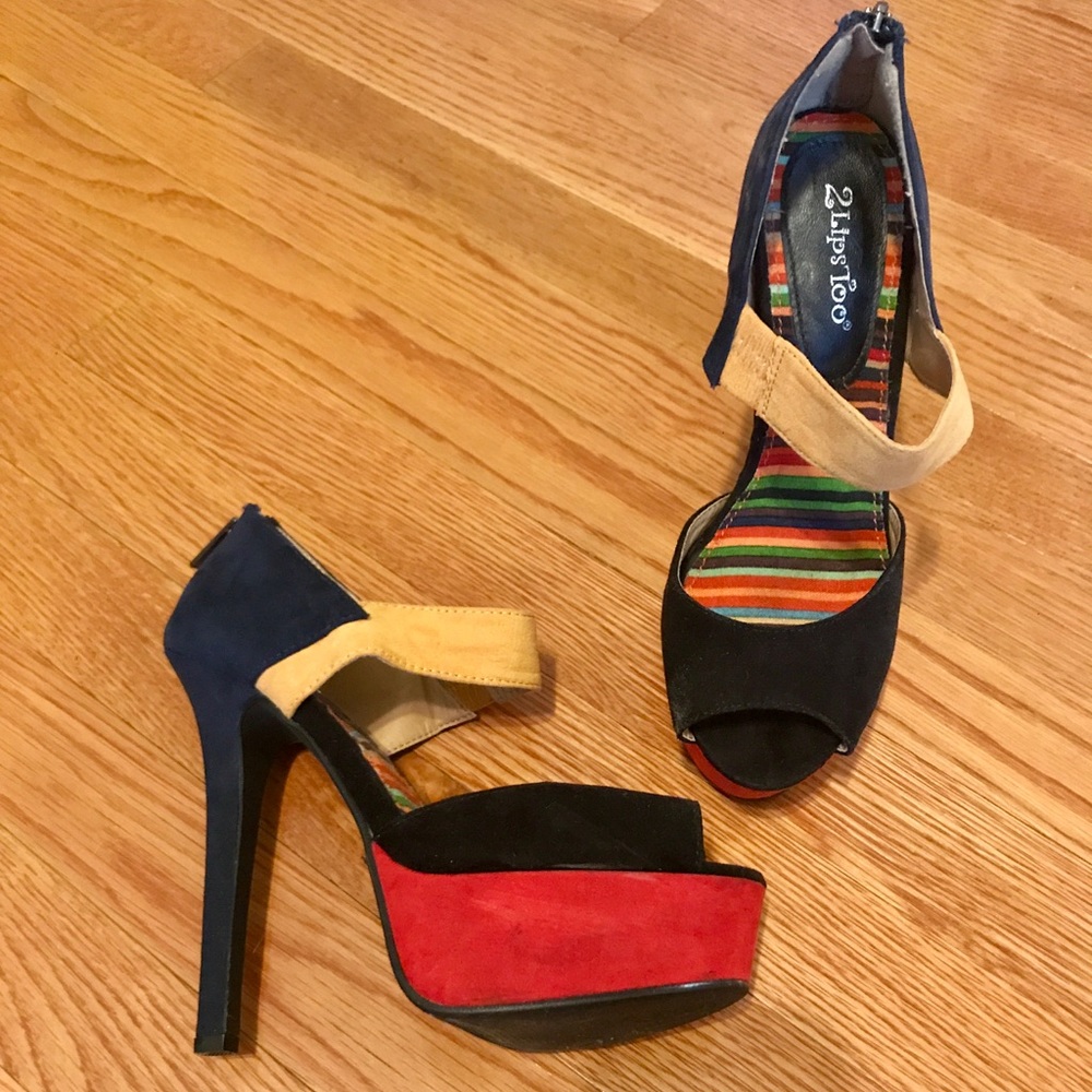 Sexy Color Block Platform - image 1